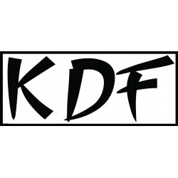 Autocollant KDF 7 x 3 cm